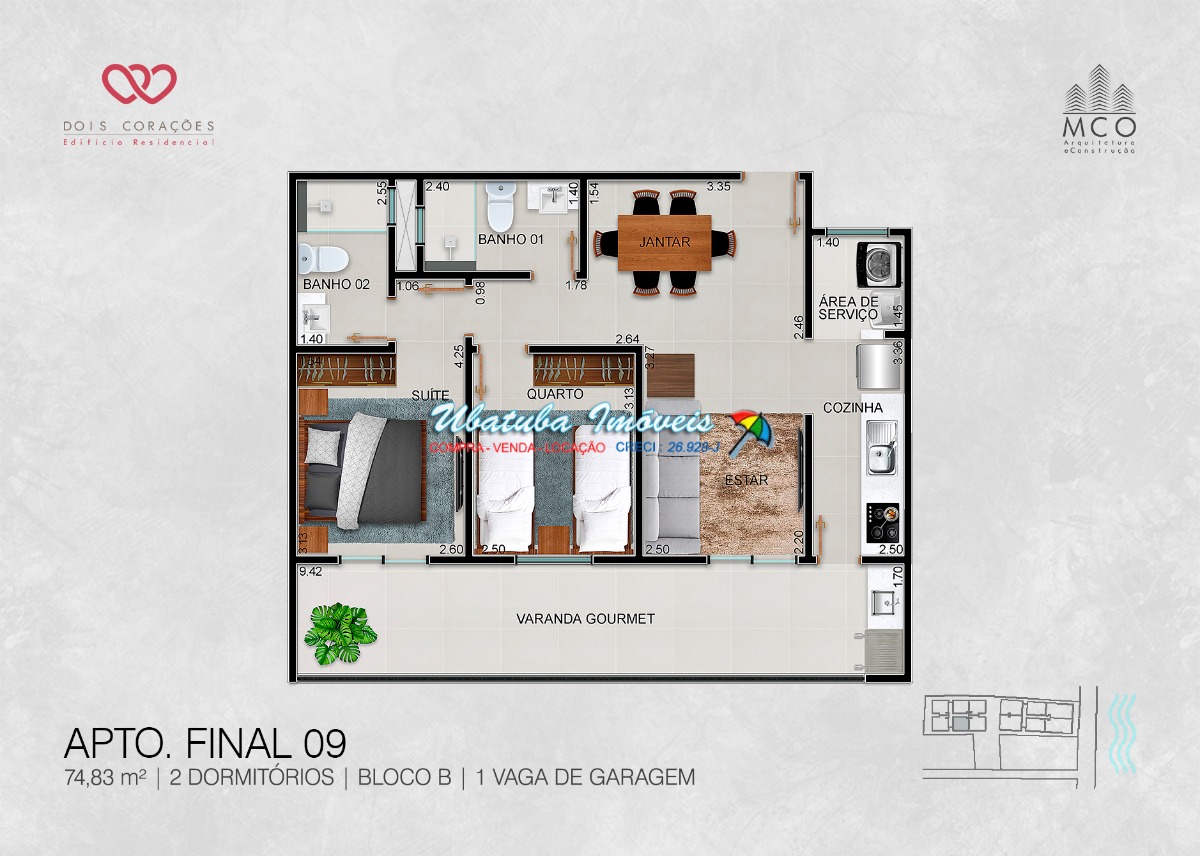 Lindo apartamento no 4 em construção, entrega final de 2027 - foto 2