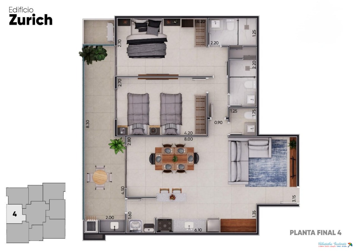 Apartamento localizado na praia grande. - foto 9