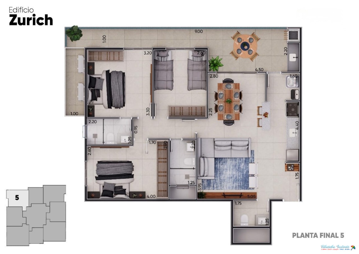 Apartamento localizado na praia grande. - foto 6