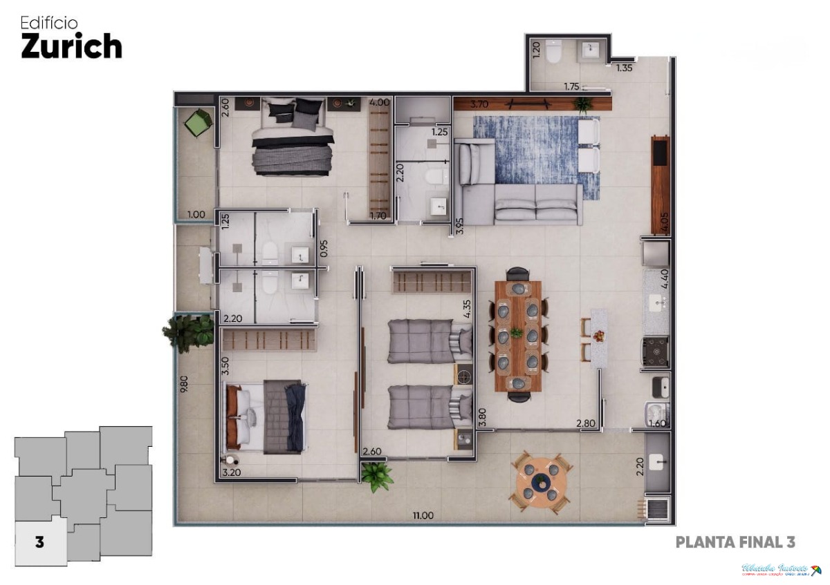 Apartamento localizado na praia grande. - foto 3